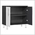 6-Piece Garage Cabinet Kit with Bamboo Worktop in Starfire White Metallic