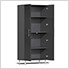 11-Piece Garage Cabinet Kit with Bamboo Worktop in Midnight Black Metallic