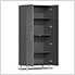 11-Piece Garage Cabinet Kit with Bamboo Worktop in Graphite Grey Metallic