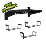 Proslat Stealth 24-Inch Heavy Duty Metal Shelf with Tool Holders