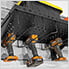 Stealth Slatwall 24-Inch Heavy Duty Metal Shelf with Tool Holders