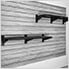 Stealth Slatwall 48-Inch Heavy Duty Metal Shelves (2-Pack)