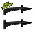 Proslat Stealth 24-Inch Heavy Duty Metal Shelves (2-Pack)
