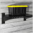 Stealth Slatwall 24-Inch Heavy Duty Metal Shelves (2-Pack)