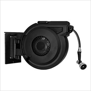 Stealth Slatwall Hose Reel with 80-Foot Hose and Nozzle