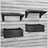 Stealth Slatwall Heavy-Duty Shelf and Basket Kit