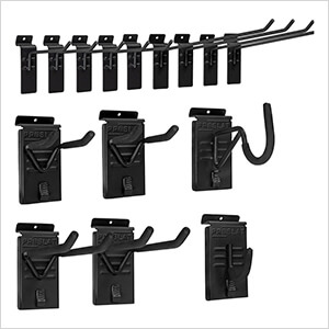 Stealth Slatwall 15-Piece Hook Kit