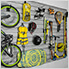 Stealth Slatwall 15-Piece Hook Kit