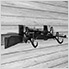 Stealth Slatwall Horizontal 3 Firearm Holder