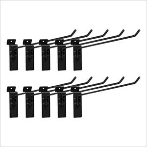 Stealth Slatwall 10-Inch Single Hook (10-Pack)