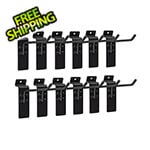 Proslat Garage Slatwall Stealth Slatwall 4-Inch Single Hook (12-Pack)