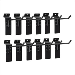 Stealth Slatwall 4-Inch Single Hook (12-Pack)
