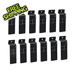 Proslat Garage Slatwall Stealth Slatwall 1-Inch Single Hook (12-Pack)