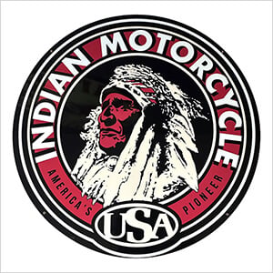 Indian Motorcycle 36-Inch Metal Sign