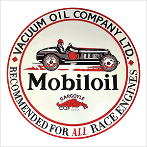 Mobiloil Racing 36-Inch Metal Sign