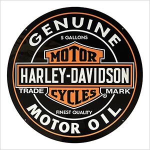 Harley Davidson Motor Oil 36-Inch Metal Sign