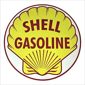Shell Gasoline 36-Inch Metal Sign