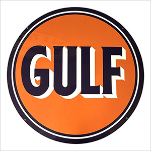 Gulf 36-Inch Metal Sign