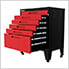 Red 4-Piece Garage Cabinet Set with Levelers