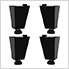 Grey 4-Piece Garage Cabinet Set with Levelers