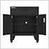 Black 4-Piece Garage Cabinet Set with Levelers
