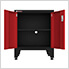 Red 6-Piece Garage Cabinet Set with Levelers