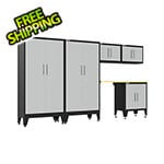 Armadillo Tough Grey 6-Piece Garage Cabinet Set with Levelers