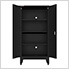 Black 6-Piece Garage Cabinet Set with Levelers and Casters