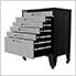 Grey 6-Piece Garage Cabinet Set with Levelers and Casters