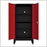 Red 6-Piece Garage Cabinet Set with Levelers