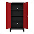 Red 6-Piece Garage Cabinet Set with Levelers