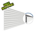 Proslat Garage Slatwall 4 ft. x 8 ft. PROCORE PVC Slatwall (White)