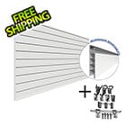 Proslat Garage Slatwall PROCORE PVC Slatwall Sports Bundle (White)