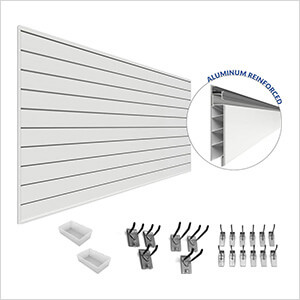 PROCORE PVC Slatwall Organizer Bundle (White)