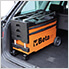 Collapsible Rolling Tool Cart Trolley (Red)