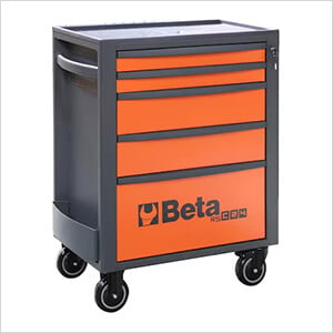 5-Drawer Heavy Duty Rolling Tool Cabinet (Orange)