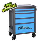 Beta Tools 5-Drawer Heavy Duty Rolling Tool Cabinet (Blue)
