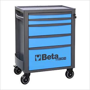 5-Drawer Heavy Duty Rolling Tool Cabinet (Blue)