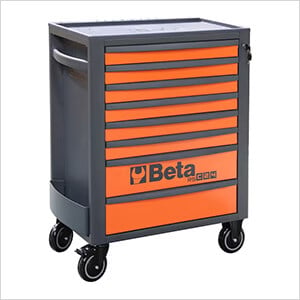 8-Drawer Heavy Duty Rolling Tool Cabinet (Orange)