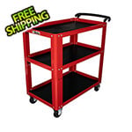 Beta Tools 3-Shelf Utility Shop Cart Trolley (Red)