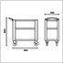 3-Shelf Utility Shop Cart Trolley (Grey)