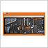 Wall Mounted Lockable Tool Organizer Panel (Orange)