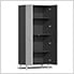 8-Piece Garage Cabinet Kit with Bamboo Worktop in Stardust Silver Metallic