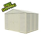 DuraMax Woodbridge 10.5' x 8' Vinyl Storage Shed with Foundation