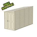 DuraMax SideMate 4' x 10' Vinyl Shed with Foundation