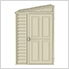 SideMate 4' x 10' Vinyl Shed with Foundation