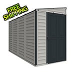 DuraMax SideMate Plus 4' x 10' Vinyl Shed with Foundation