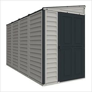 SideMate Plus 4' x 10' Vinyl Shed with Foundation