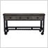72" Industrial Metal and Wood Workbench with Drawers (Aged Espresso)
