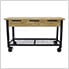 Rove 62-Inch Industrial Metal and Wood Workbench